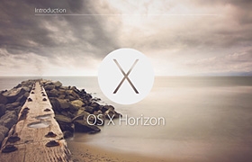 网站制作之OS X Horizon - Apple Design Concept